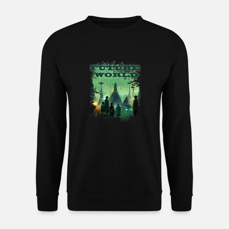 FUTURE WORLD - Unisex Pullover - Schwarz