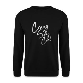 crazy sexy cool design - Unisex Sweatshirt - black - Front - Alina (178cm) & Michal (187cm)