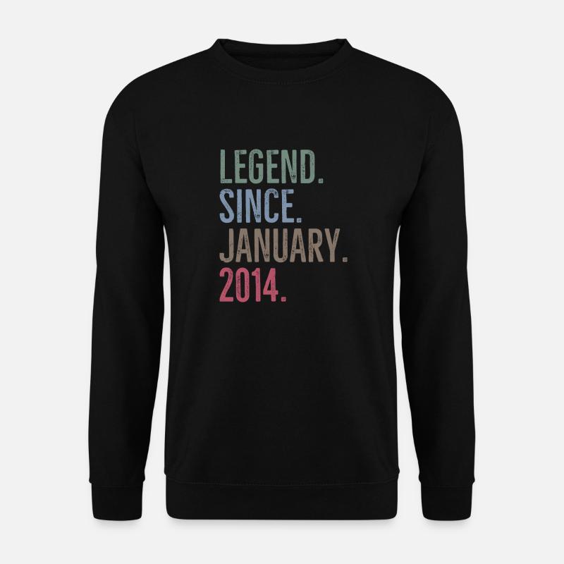Legende seit Januar 2014 - Unisex Pullover - Schwarz