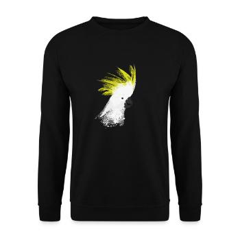 Cockatoo - Unisex Sweatshirt - black - Front - Alina (178cm) & Michal (187cm)