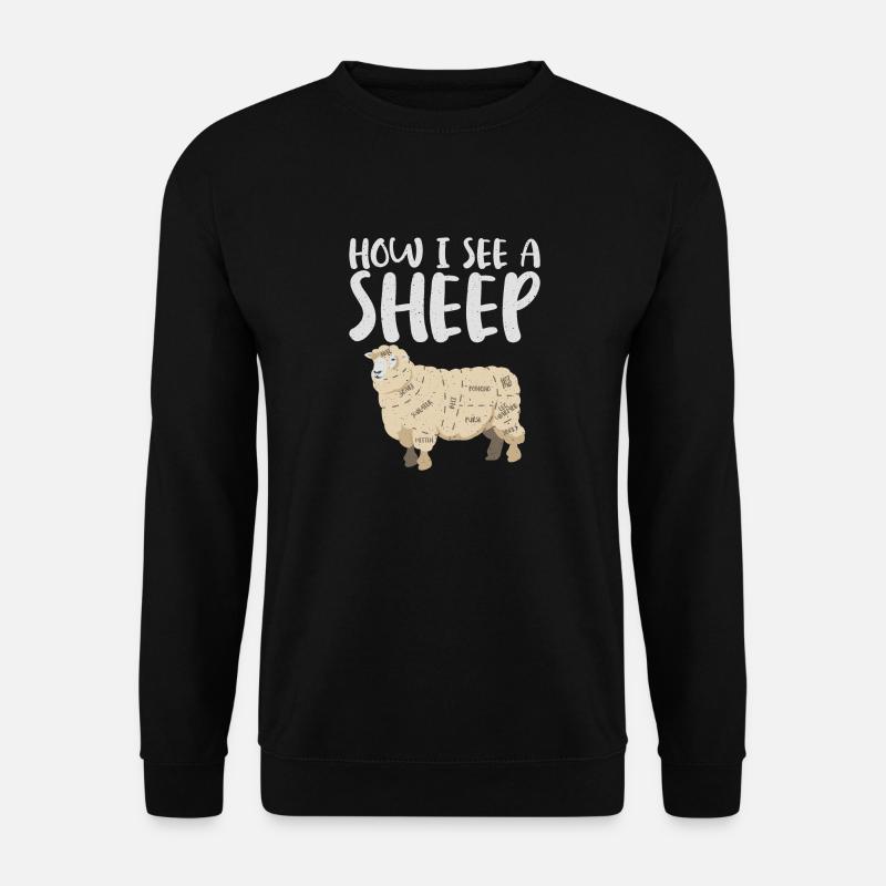 So Sehe Ich Das Garn Und Häkeln Eines - Unisex Pullover - Schwarz
