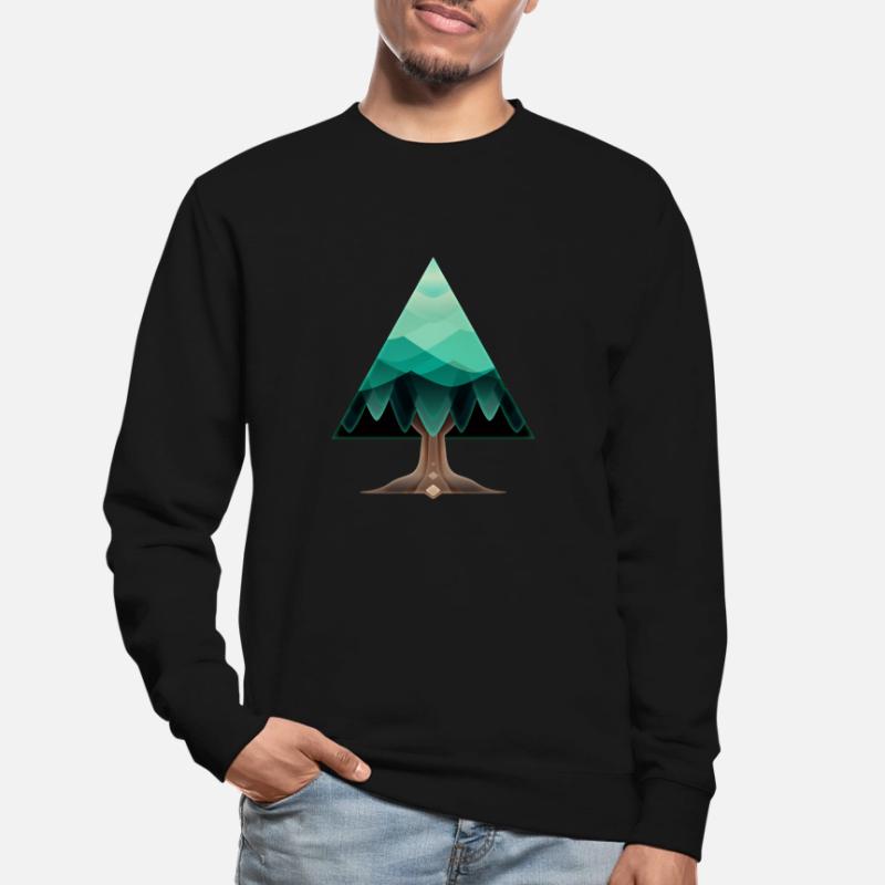 The triangular tree Unisex Sweatshirt