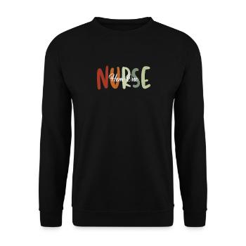 Hem-onc Nurse Hematologist Hematology - Unisex Sweatshirt - black - Front - Alina (178cm) & Michal (187cm)
