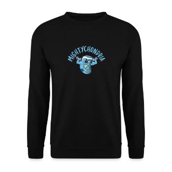 Mightychondria Professeur de biologie Biologiste scientifique - Sweat-shirt Unisexe - noir - Devant - Alina (178cm) & Michal (187cm)