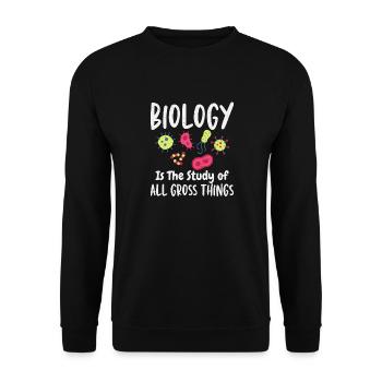 Gross Things Professeur de biologie Amoureux des sciences - Sweat-shirt Unisexe - noir - Devant - Alina (178cm) & Michal (187cm)