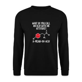Säure Mit - Unisex Pullover - Schwarz - Vorne - Alina (178cm) & Michal (187cm)