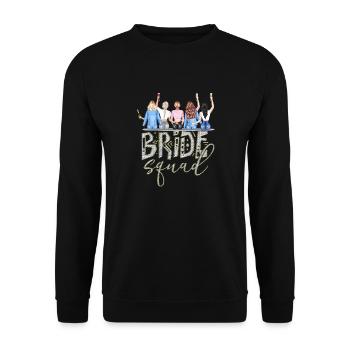 Bride bride wedding stag party bridesmaid party stag party - Unisex Sweatshirt - black - Front - Alina (178cm) & Michal (187cm)