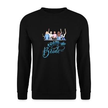 Bride bride wedding stag party bridesmaid party stag party - Unisex Sweatshirt - black - Front - Alina (178cm) & Michal (187cm)