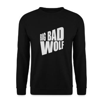 big bad wolf quote - Unisex Sweatshirt - black - Front - Alina (178cm) & Michal (187cm)