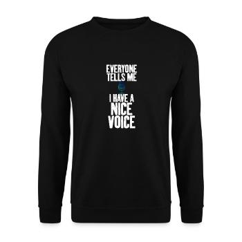 J’ai une belle - Sweat-shirt Unisexe - noir - Devant - Alina (178cm) & Michal (187cm)