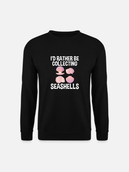 Sammeln Sie Lieber Seashells Shells Collector - Unisex Pullover - Schwarz