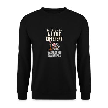 It's okay to use a slightly different - Unisex Sweatshirt - black - Front - Alina (178cm) & Michal (187cm)