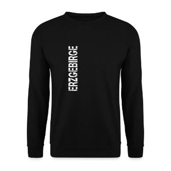 Erzgebirge Part of speech Arzgebirg Haamit Saxony - Unisex Sweatshirt - black - Front - Alina (178cm) & Michal (187cm)