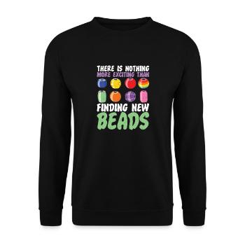 Search for new pearl jewelry manufacturers - Unisex Sweatshirt - black - Front - Alina (178cm) & Michal (187cm)