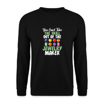 Dexterity of the jewelry manufacturer - Unisex Sweatshirt - black - Front - Alina (178cm) & Michal (187cm)