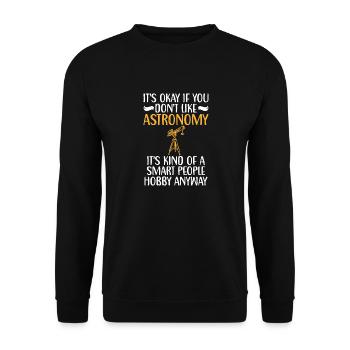 Astronomie pour astronomes Etude de - Sweat-shirt Unisexe - noir - Devant - Alina (178cm) & Michal (187cm)