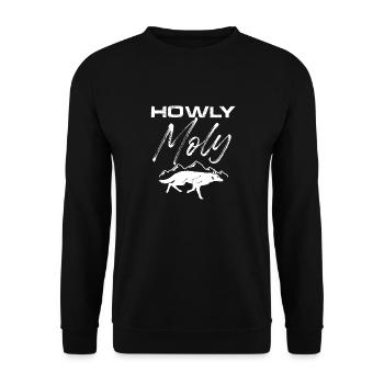 howly moly Design pour un passionné de coyote - Sweat-shirt Unisexe - noir - Devant - Alina (178cm) & Michal (187cm)