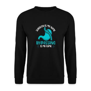chirurgien est mon nom contournement est mon game design - Sweat-shirt Unisexe - noir - Devant - Alina (178cm) & Michal (187cm)