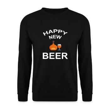 Bier Wein Whiskey Schnaps Alkohol - Unisex Pullover - Schwarz - Vorne - Alina (178cm) & Michal (187cm)