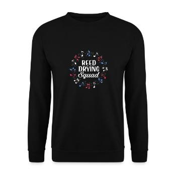 Reed Drying Squad | Bassoon - Unisex Sweatshirt - black - Front - Alina (178cm) & Michal (187cm)
