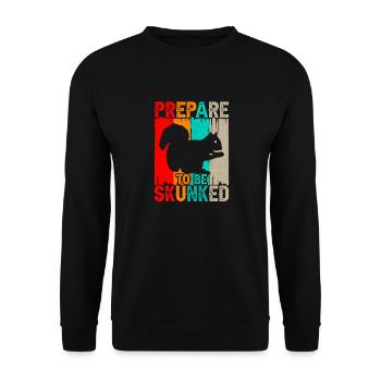 Skunked Cribbage Spieler Casino Kartenspiel - Unisex Pullover - Schwarz - Vorne - Alina (178cm) & Michal (187cm)