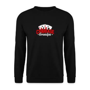 Cribbage Sports Lover Cribbage Spieler Casino - Unisex Pullover - Schwarz - Vorne - Alina (178cm) & Michal (187cm)