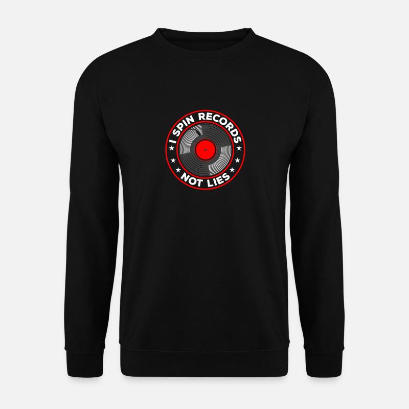 Music Records Collecting Musiker Vinyl Record - Unisex Pullover - Schwarz