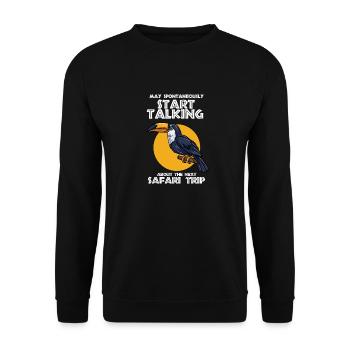 Commencez à parler de votre prochain safari Concevez des forums - Sweat-shirt Unisexe - noir - Devant - Alina (178cm) & Michal (187cm)