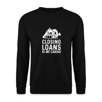 mortgage officer Design for a mortgage officer - Unisex Sweatshirt - black - Front - Alina (178cm) & Michal (187cm)