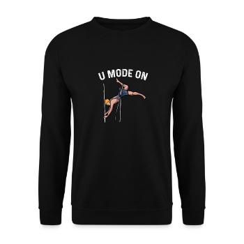Pole Vault Design for a pole vault fan - Unisex Sweatshirt - black - Front - Alina (178cm) & Michal (187cm)