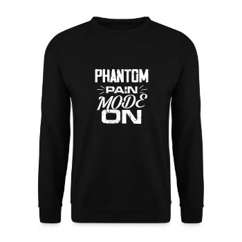 phantom pain mode on Design for a patient - Unisex Pullover - Schwarz - Vorne - Alina (178cm) & Michal (187cm)
