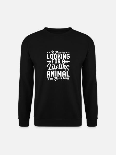 Lebensechter Tierpräparator-experte - Unisex Pullover - Schwarz