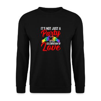 Feier Der Liebe Lgbtq Schwuler - Unisex Pullover - Schwarz - Vorne - Alina (178cm) & Michal (187cm)