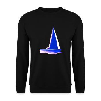 Sailing ship Sailors Sailing Sailing Sailing boat - Unisex Sweatshirt - black - Front - Alina (178cm) & Michal (187cm)
