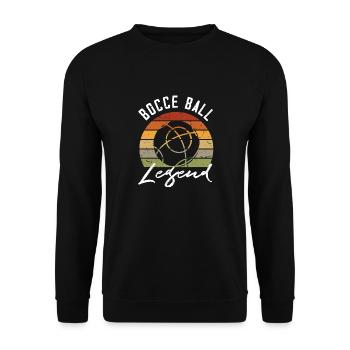 Légende de la pétanque - Sweat-shirt Unisexe - noir - Devant - Alina (178cm) & Michal (187cm)