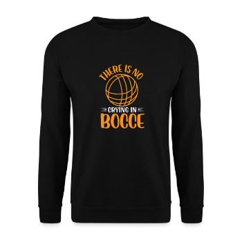 Il n’y a pas de pleurs à la pétanque | Balle de pétanque - Sweat-shirt Unisexe - noir - Devant - Alina (178cm) & Michal (187cm)