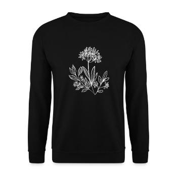 Florist Flower Plant Nature Gardener - Unisex Sweatshirt - black - Front - Alina (178cm) & Michal (187cm)