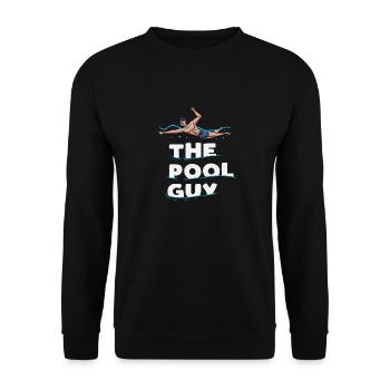 The pool guy Design for a pool swimmer - Unisex Sweatshirt - black - Front - Alina (178cm) & Michal (187cm)