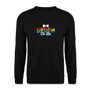 Bräutigam, Um Lgbtq Gay Wedding Equality Pride - Unisex Pullover - Schwarz - Vorne - Alina (178cm) & Michal (187cm)