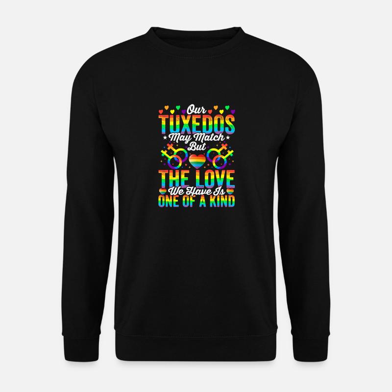 Liebe Lgbtq Gay Wedding Equality Pride Awareness - Unisex Pullover - Schwarz