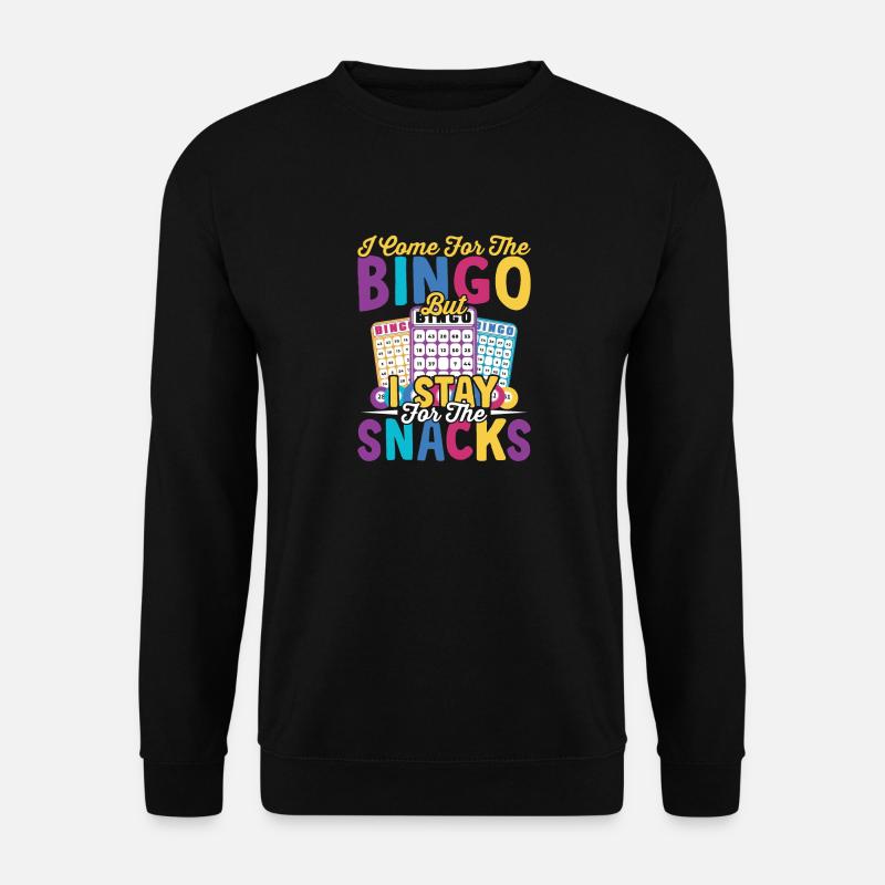 Ich Komme Für Bingo-spieler Bingo-sportexperte - Unisex Pullover - Schwarz