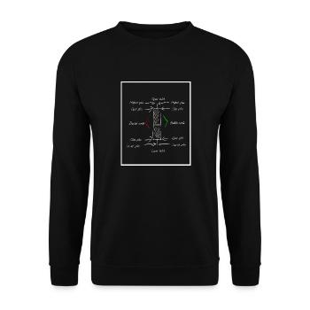 Chandelier de Świecznik - Sweat-shirt Unisexe - noir - Devant - Alina (178cm) & Michal (187cm)