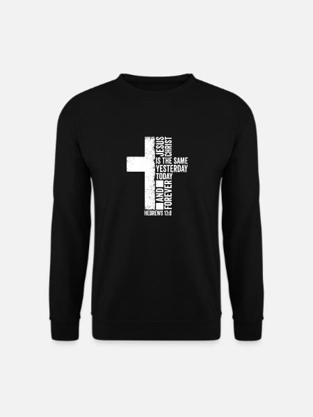 Jésus-Christ est le même verset biblique chrétien - Sweat-shirt Unisexe - noir