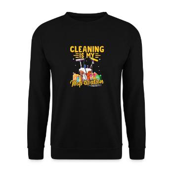 Cleaning housekeeper Appreciation of the - Unisex Sweatshirt - black - Front - Alina (178cm) & Michal (187cm)