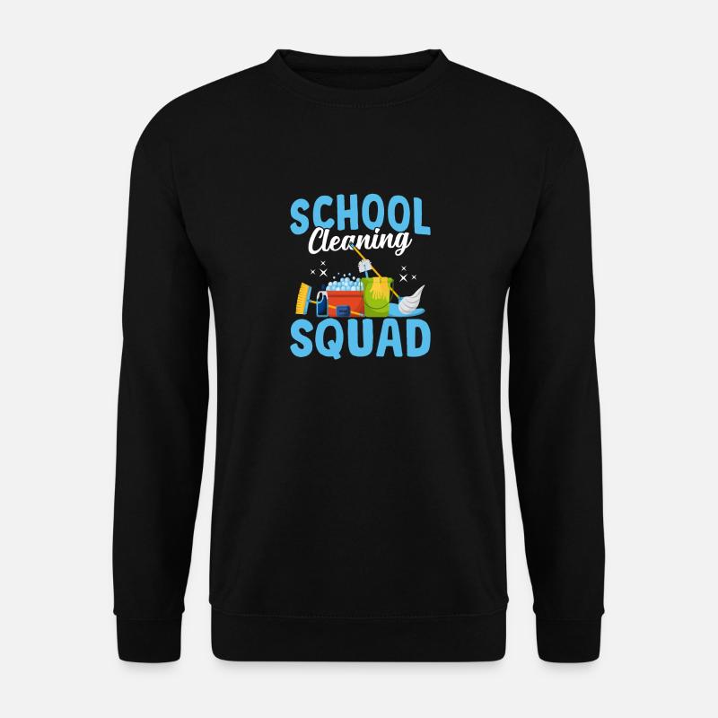 School Cleaning Squad Housekeeper - Unisex Sweatshirt - black