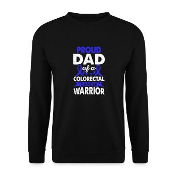 Father of Colon Cancer Warrior Colon Consciousness - Unisex Sweatshirt - black - Front - Alina (178cm) & Michal (187cm)