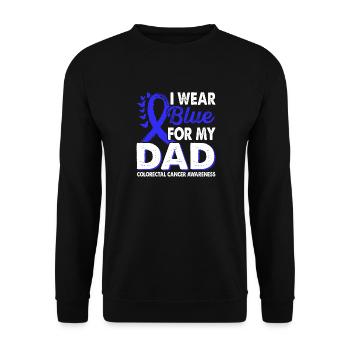 Portez du bleu clair pour le colorectal - Sweat-shirt Unisexe - noir - Devant - Alina (178cm) & Michal (187cm)