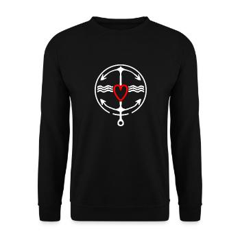 Partnerlook ️ Shirts für Pärchen - Unisex Pullover - Schwarz - Vorne - Alina (178cm) & Michal (187cm)