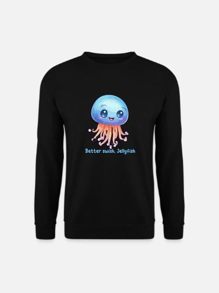 Better swish, Jellyfish - Sweat-shirt Unisexe - noir