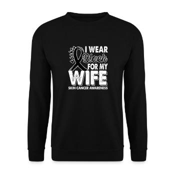 Portez du noir pour le Mois des Lumières - Sweat-shirt Unisexe - noir - Devant - Alina (178cm) & Michal (187cm)
